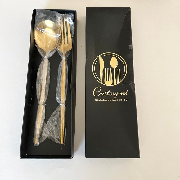 Other - NIB stainless steel cutlery set, gold tone 18-10 stainless